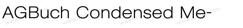 AGBuch Condensed Me字体转换
